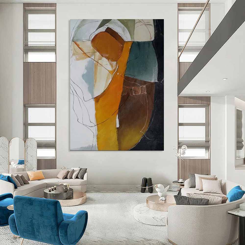 Gallery Handmade Earthy Figure Studio Giant Abstract Wall Art A625I